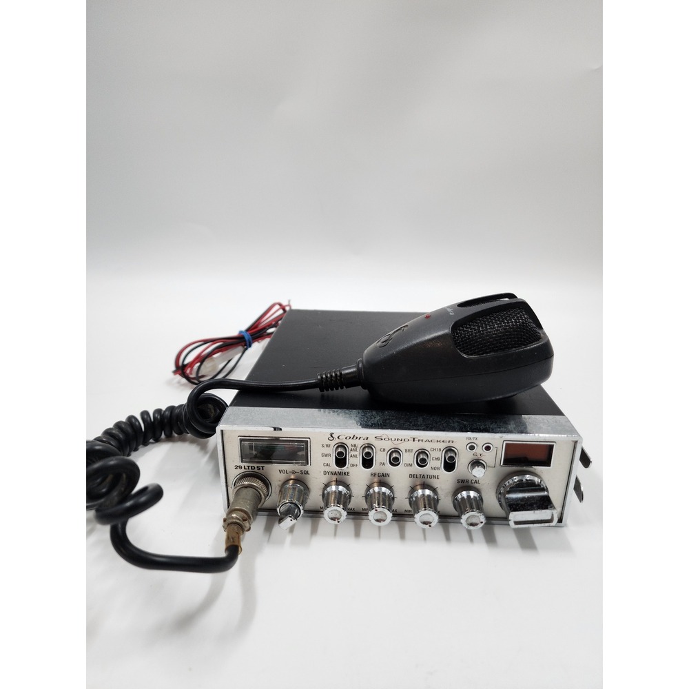 Cobra 29 LTD ST SoundTracker CB Radio 40 Channel Mobile Radio with Microphone